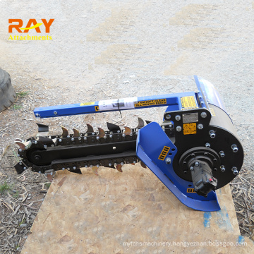 trencher rock excavator used for ground heat pump systems trencher